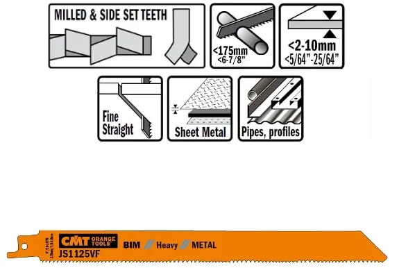 Decoupeerzaagblad 225mm BIM Heavy