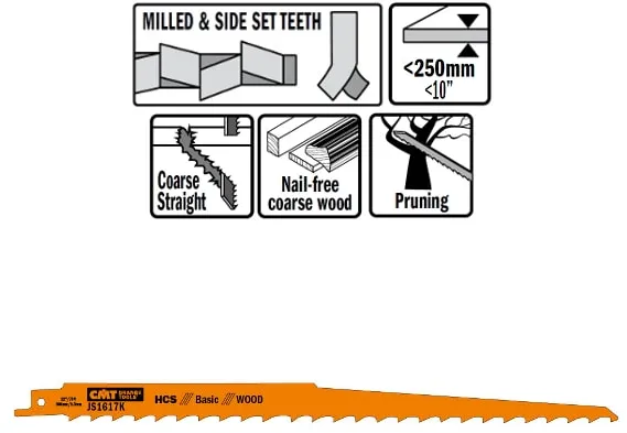 Decoupeerzaagblad 300mm HCS Basic