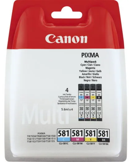Canon CLI-581 Multi Pack inktcartridges meerkleurig